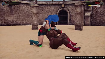 Twiggy vs tasha nf3d female mma battle combat arena