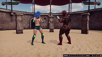 Twiggy vs tasha nf3d female mma battle combat arena