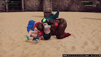 Twiggy vs tasha nf3d female mma battle combat arena