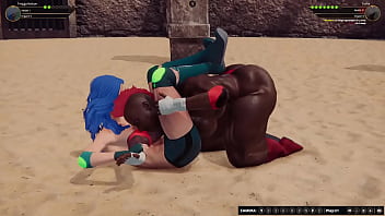 Twiggy vs tasha nf3d female mma battle combat arena