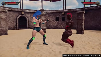 Twiggy vs tasha nf3d female mma battle combat arena