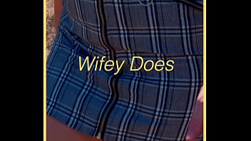 Milf in her perfect skirt