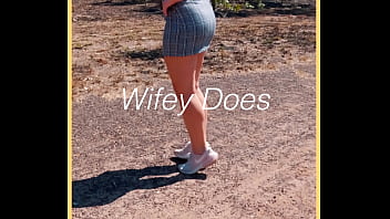 Milf in her perfect skirt