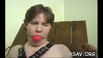 Fastened floozy gets spanked hard