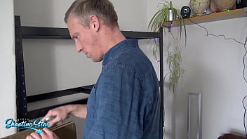 Cheating house wife wants to play with the handy mans big tool Cheating house wife wants to play with the handy mans big tool