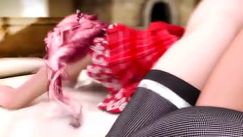 Pink hair girl get fk 1