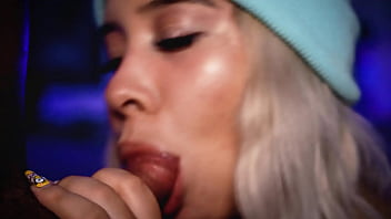 Beautiful colombian blonde uses her naughty mouth to satisfy her boyfriend's cock