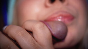 Beautiful colombian blonde uses her naughty mouth to satisfy her boyfriend's cock