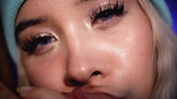 Beautiful colombian blonde uses her naughty mouth to satisfy her boyfriend's cock