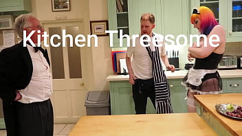 Bad butler fucks the lazy kitchen maid