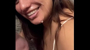 Explosive facial for latina hotwife Explosive facial for latina hotwife