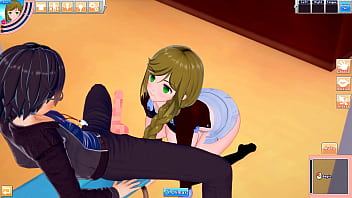 Luna hentai big tits babe spoils guy's cock