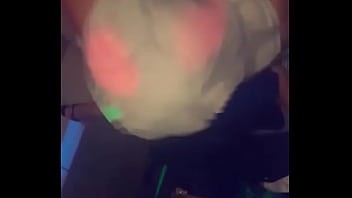 Thick black teen twerks at a dance party