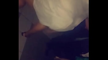Thick black teen twerks at a dance party