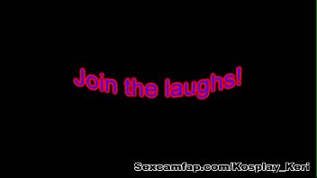 Funny cosplaying webcam couple