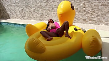 Bbc dildo maxine's toy is too big for her asian pussy hole