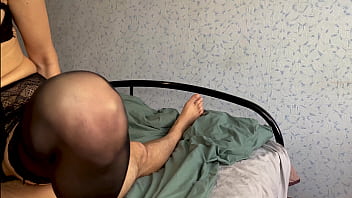 Wife cheating on him with lover's fat cock Wife cheating on him with lover's fat cock