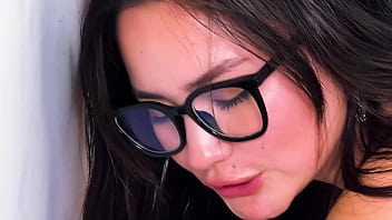 Slut with glasses gets a dick in the ass