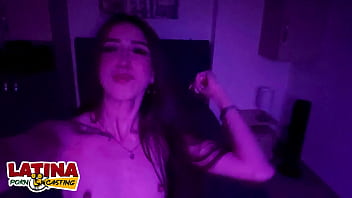 Latina porn casting very skinny slut enjoys first big white cock