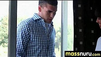 Nuru massage ends with a hot shower fuck 21