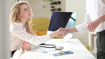 Sexy blonde real estate agent ivy rein invites new client for anal gp2894