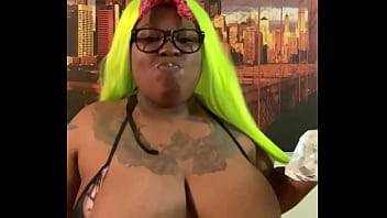 Purple bun lime green hair and my bikini halloween is coming