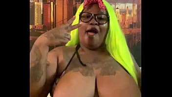 Purple bun lime green hair and my bikini halloween is coming