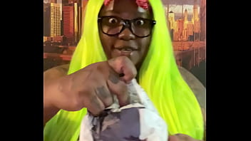 Purple bun lime green hair and my bikini halloween is coming