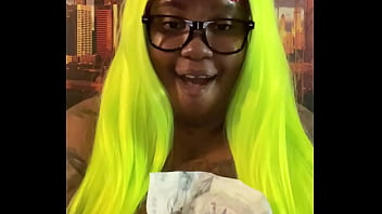 Purple bun lime green hair and my bikini halloween is coming