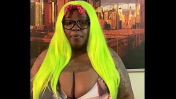 Purple bun lime green hair and my bikini halloween is coming