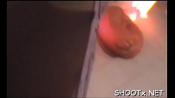 That babe gets a hard meat for dinner