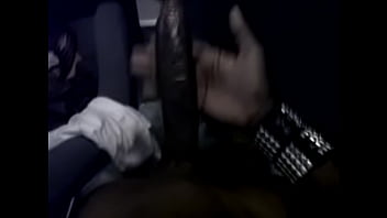 My big black cock with it