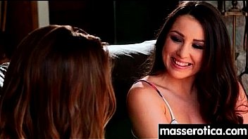 Gorgeous masseuse explores the body of a sexy lesbian beauty 12
