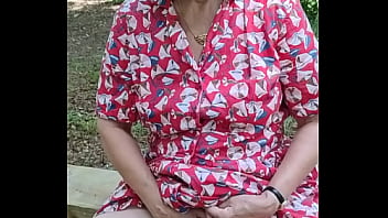 Outdoor orgasm in public