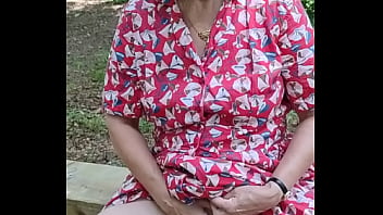 Outdoor orgasm in public