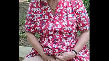 Outdoor orgasm in public