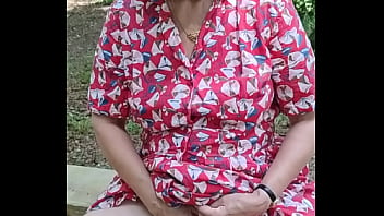 Outdoor orgasm in public