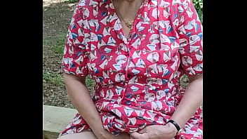 Outdoor orgasm in public