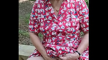 Outdoor orgasm in public