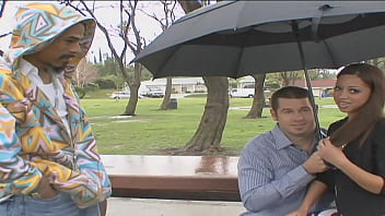 Slut brunette fucked ona bed by huge cock