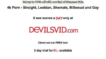 Angel summers tries to push back 3 black guys out the house but she got overwhelmed the dudes makes her suck their bbc before double penetrating her