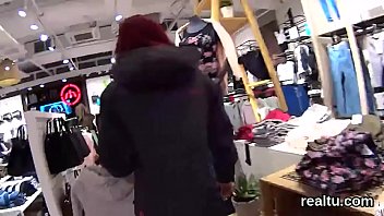 Attractive czech girl gets teased in the mall and nailed in pov