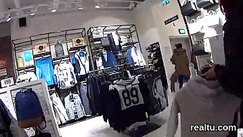 Attractive czech girl gets teased in the mall and nailed in pov