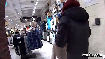 Attractive czech girl gets teased in the mall and nailed in pov