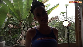 Sexy brunette teasing you