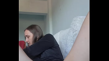 Solo girl doble penetration with double dildo in her 2 holes