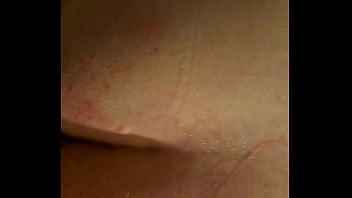 Fucking with a handcuff buttplug