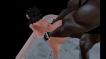 Fucking her in the bathroom