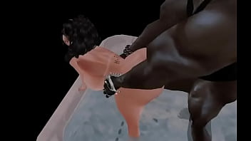 Fucking her in the bathroom