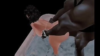 Fucking her in the bathroom